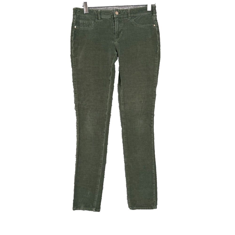 Pilcro and the Letterpress Pants Womens 27 Green Corduroy Serif Anthropologie
